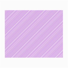 Lilac Diagonal Lines Small Glasses Cloth (2-side) by snowwhitegirl