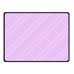 Lilac Diagonal Lines Fleece Blanket (small) by snowwhitegirl