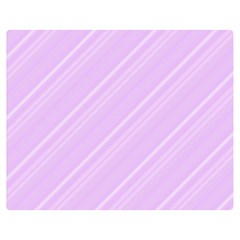 Lilac Diagonal Lines Double Sided Flano Blanket (medium)  by snowwhitegirl