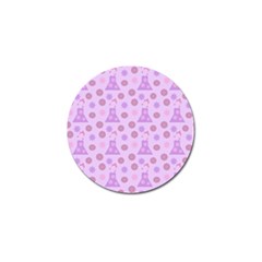 Violet Pink Flower Dress Golf Ball Marker by snowwhitegirl