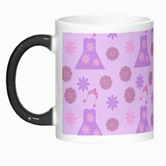 Violet Pink Flower Dress Morph Mugs by snowwhitegirl