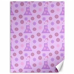 Violet Pink Flower Dress Canvas 36  X 48   by snowwhitegirl