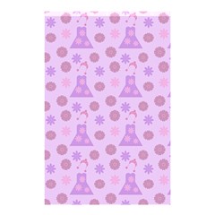 Violet Pink Flower Dress Shower Curtain 48  X 72  (small)  by snowwhitegirl