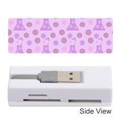 Violet Pink Flower Dress Memory Card Reader (stick) by snowwhitegirl