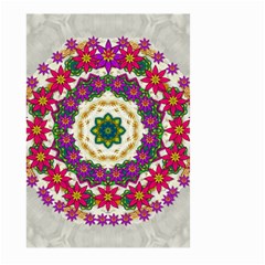 Fauna Fantasy Bohemian Midsummer Flower Style Large Garden Flag (two Sides) by pepitasart