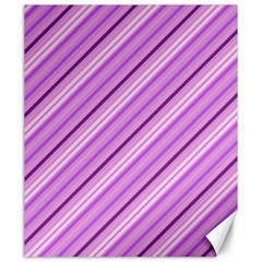 Violet Diagonal Lines Canvas 20  X 24   by snowwhitegirl