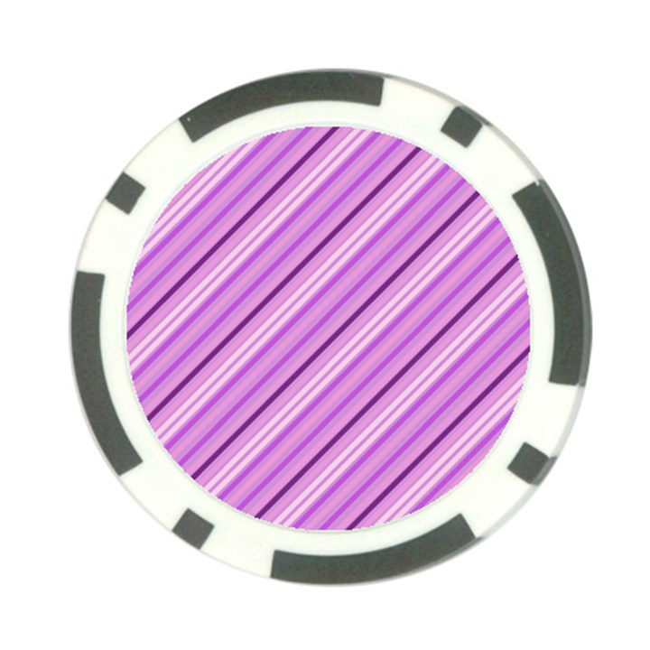 Violet Diagonal Lines Poker Chip Card Guard (10 pack)