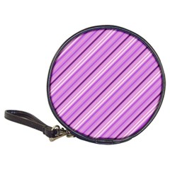 Violet Diagonal Lines Classic 20-cd Wallets by snowwhitegirl