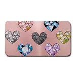 gem hearts and rose gold Medium Bar Mats 16 x8.5  Bar Mat