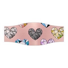 Gem Hearts And Rose Gold Stretchable Headband by NouveauDesign