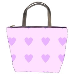 Violet Heart Bucket Bags by snowwhitegirl