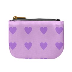 Violet Heart Mini Coin Purses