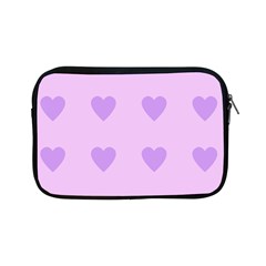 Violet Heart Apple Ipad Mini Zipper Cases by snowwhitegirl