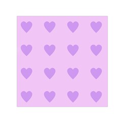 Violet Heart Small Satin Scarf (square) by snowwhitegirl