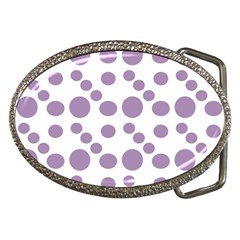 Violet Dots Belt Buckles