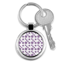 Violet Dots Key Chains (round)  by snowwhitegirl