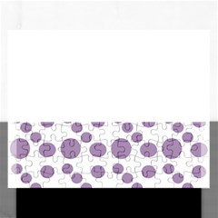 Violet Dots Rectangular Jigsaw Puzzl by snowwhitegirl