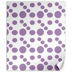 Violet Dots Canvas 8  X 10  by snowwhitegirl