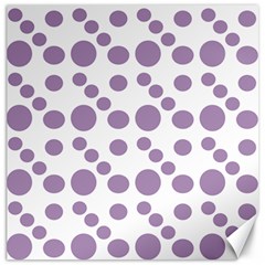 Violet Dots Canvas 12  X 12   by snowwhitegirl