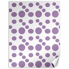 Violet Dots Canvas 18  X 24   by snowwhitegirl