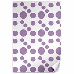 Violet Dots Canvas 24  X 36  by snowwhitegirl