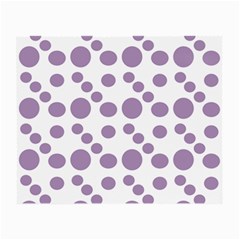 Violet Dots Small Glasses Cloth (2-side) by snowwhitegirl