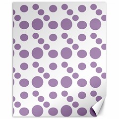 Violet Dots Canvas 11  X 14   by snowwhitegirl