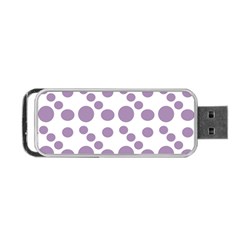 Violet Dots Portable Usb Flash (two Sides) by snowwhitegirl