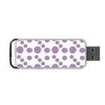 Violet Dots Portable USB Flash (Two Sides) Front