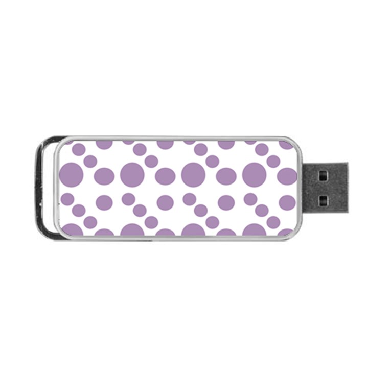 Violet Dots Portable USB Flash (Two Sides)