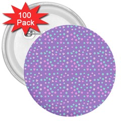 Heart Drops 3  Buttons (100 Pack)  by snowwhitegirl