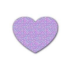 Heart Drops Rubber Coaster (heart)  by snowwhitegirl