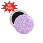 Silly Stripes Lilac 1.75  Magnets (10 pack)  Front