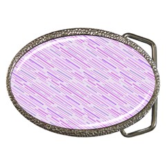 Silly Stripes Lilac Belt Buckles