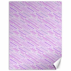 Silly Stripes Lilac Canvas 12  X 16   by snowwhitegirl