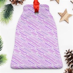 Silly Stripes Lilac Bell Ornament (two Sides) by snowwhitegirl