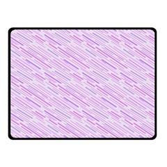 Silly Stripes Lilac Double Sided Fleece Blanket (small)  by snowwhitegirl