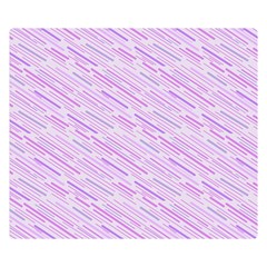 Silly Stripes Lilac Double Sided Flano Blanket (small)  by snowwhitegirl