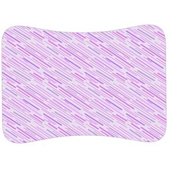 Silly Stripes Lilac Velour Seat Head Rest Cushion