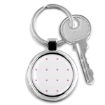 Pink Dots Key Chains (Round)  Front