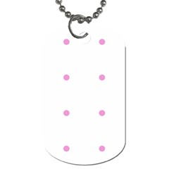 Pink Dots Dog Tag (Two Sides)