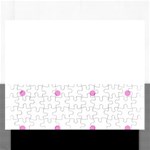 Pink Dots Rectangular Jigsaw Puzzl Front