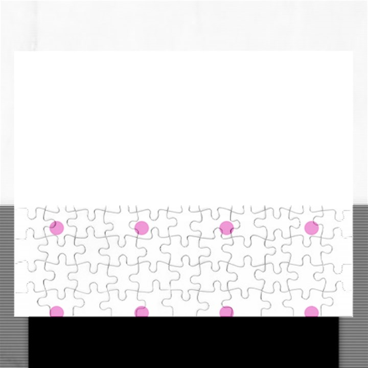 Pink Dots Rectangular Jigsaw Puzzl