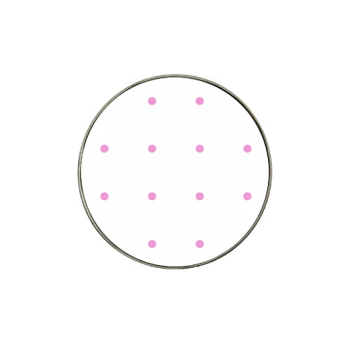 Pink Dots Hat Clip Ball Marker (10 pack)