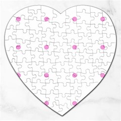 Pink Dots Jigsaw Puzzle (Heart)