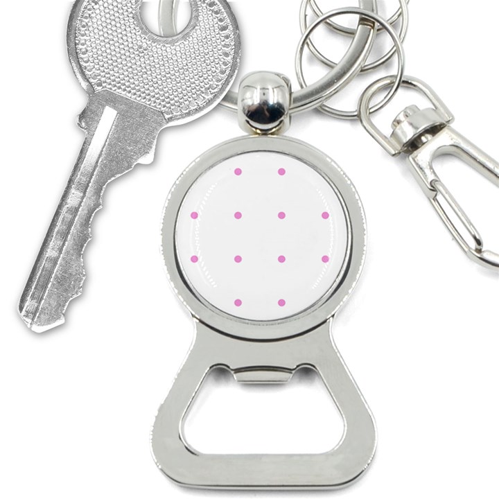 Pink Dots Bottle Opener Key Chains