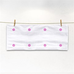 Pink Dots Hand Towel