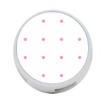 Pink Dots 4-Port USB Hub (Two Sides) Front