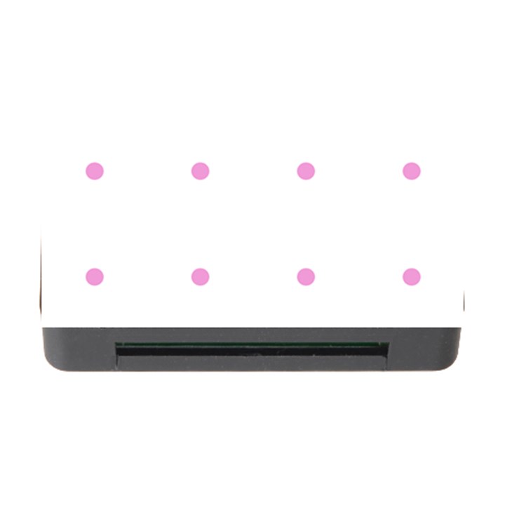 Pink Dots Memory Card Reader with CF