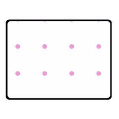 Pink Dots Double Sided Fleece Blanket (Small) 